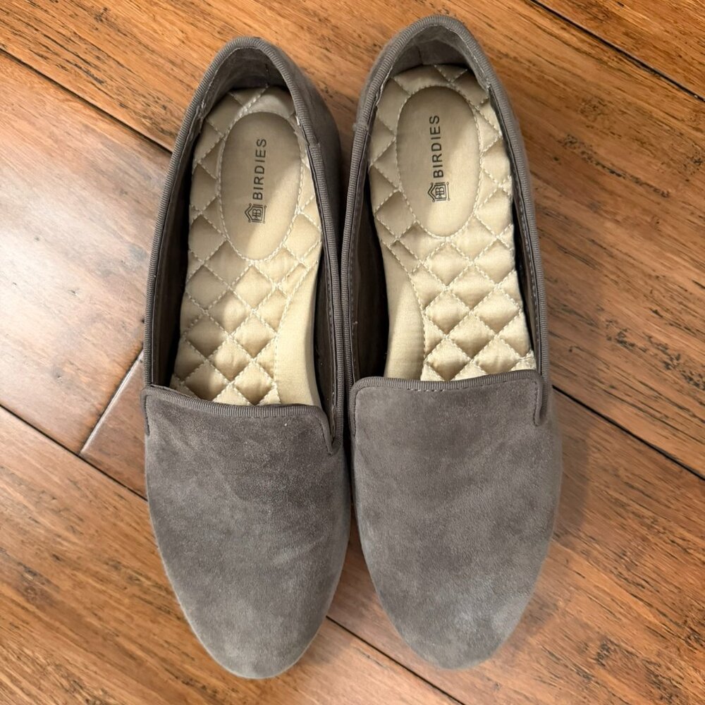 Birdies The Starling in Gray Suede